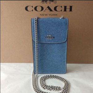 NWT Coach North/South Phone Crossbody